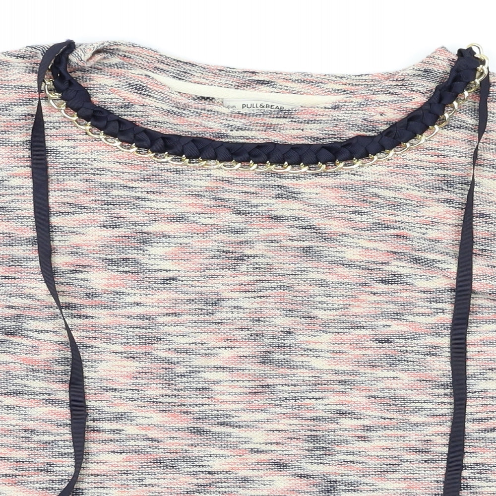 Womens UK Size S PULL&BEAR Multicoloured Basic T-Shirt
