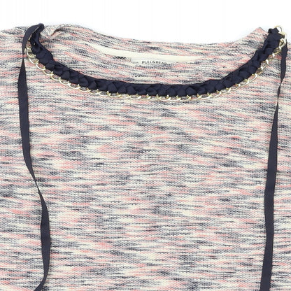 Womens UK Size S PULL&BEAR Multicoloured Basic T-Shirt