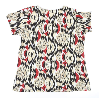 Isle Womens Multicoloured   Basic T-Shirt Size M