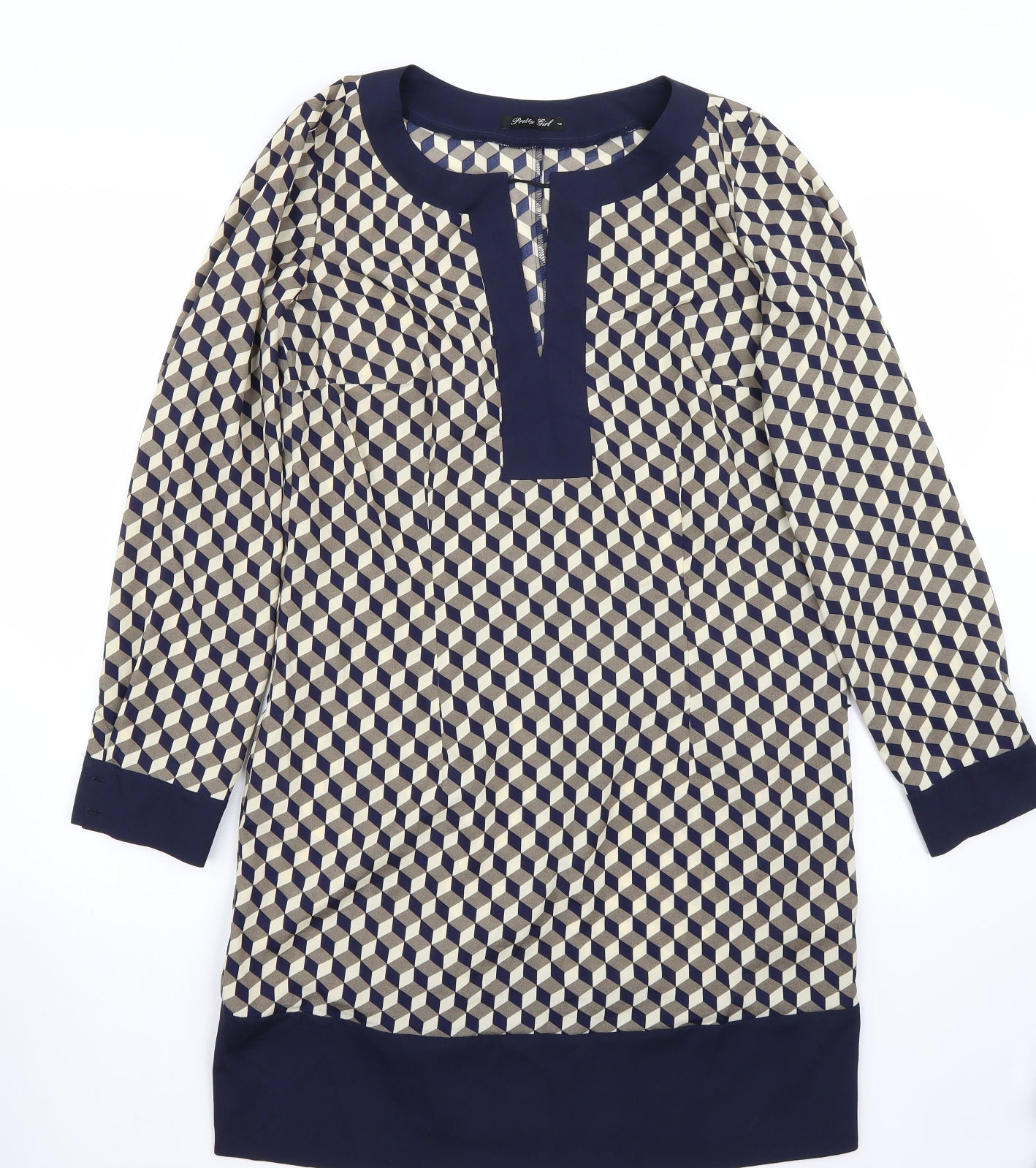 pretty little Thing Womens Blue   A-Line  Size L