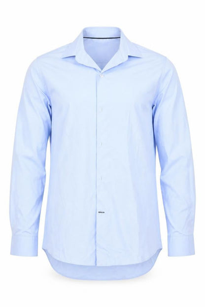 Mens UK Size 15.5 Burton Blue  Button-Up Long Sleeve Casual Shirt