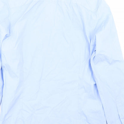 Mens UK Size 15.5 Burton Blue  Button-Up Long Sleeve Casual Shirt