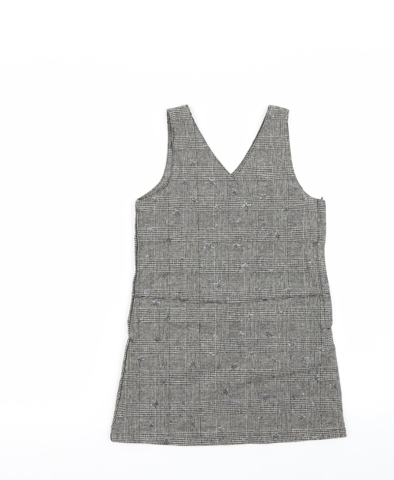 George Girls Grey Batik  A-Line  Size 8-9 Years