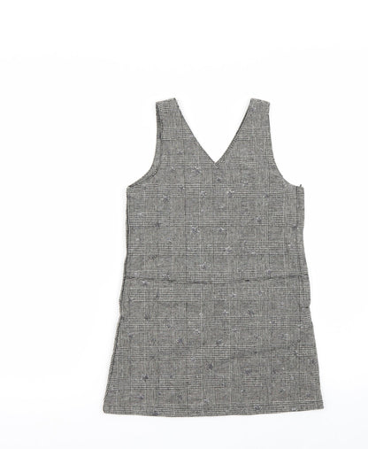 George Girls Grey Batik  A-Line  Size 8-9 Years