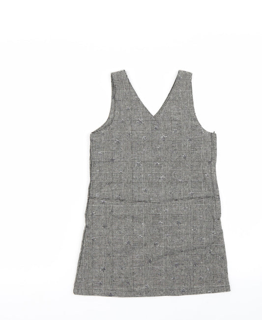 George Girls Grey Batik  A-Line  Size 8-9 Years