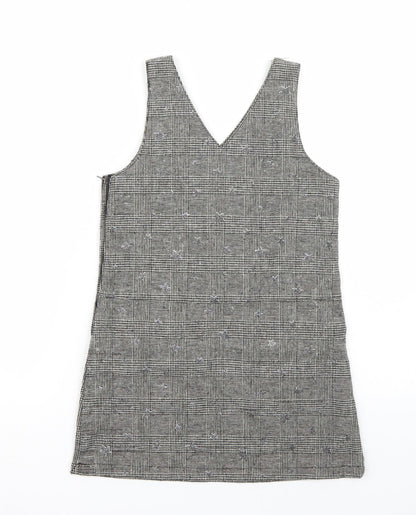 George Girls Grey Batik  A-Line  Size 8-9 Years