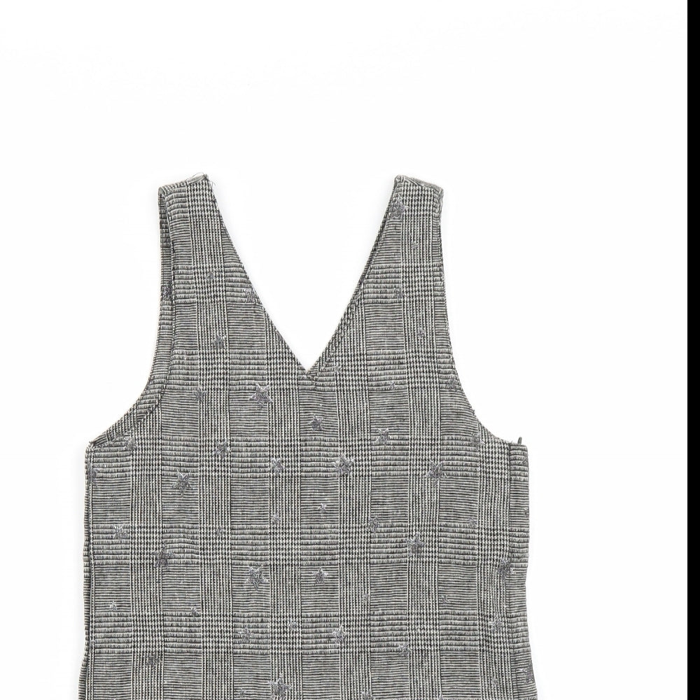 George Girls Grey Batik  A-Line  Size 8-9 Years