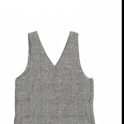 George Girls Grey Batik  A-Line  Size 8-9 Years