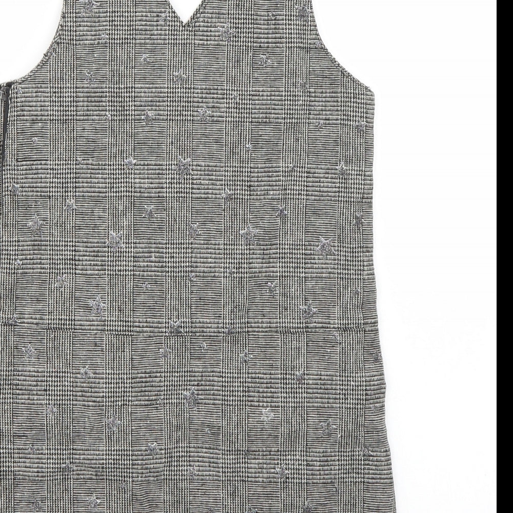 George Girls Grey Batik  A-Line  Size 8-9 Years