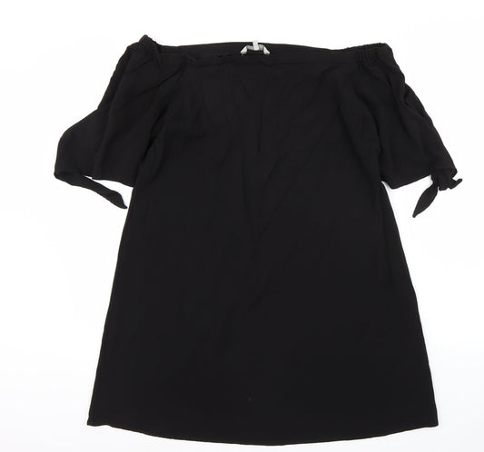 Peacocks Womens Black   A-Line  Size 14