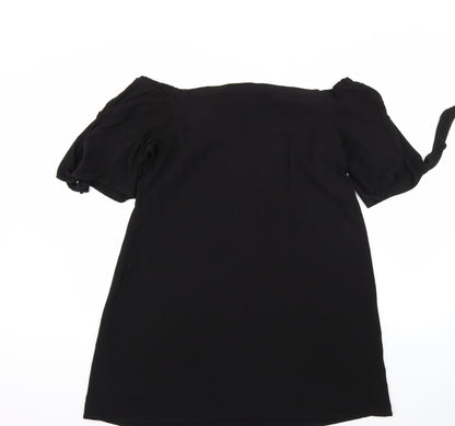 Peacocks Womens Black   A-Line  Size 14