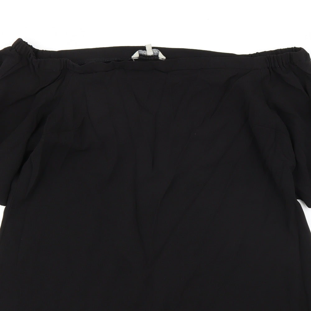 Peacocks Womens Black   A-Line  Size 14