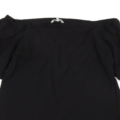 Peacocks Womens Black   A-Line  Size 14