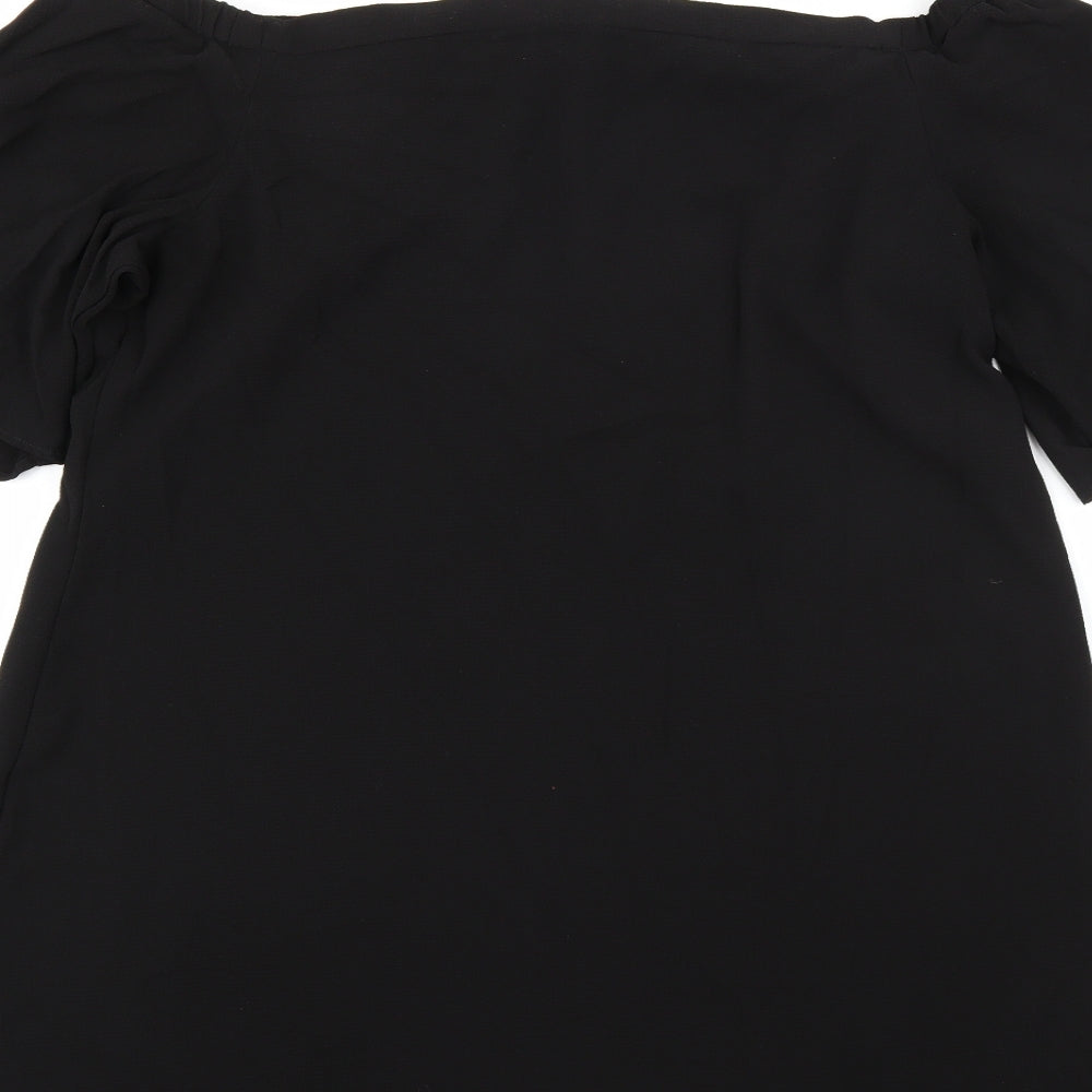 Peacocks Womens Black   A-Line  Size 14