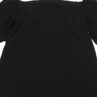 Peacocks Womens Black   A-Line  Size 14