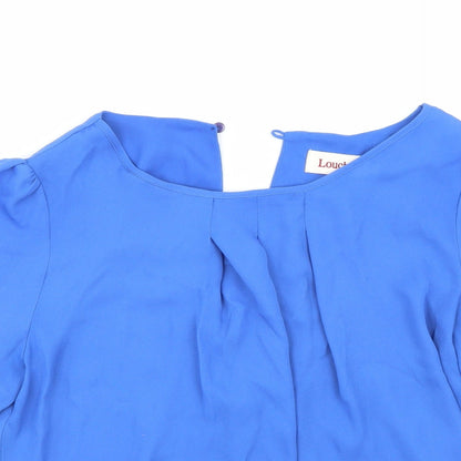 Womens UK Size 10 Louche Blue Basic Blouse