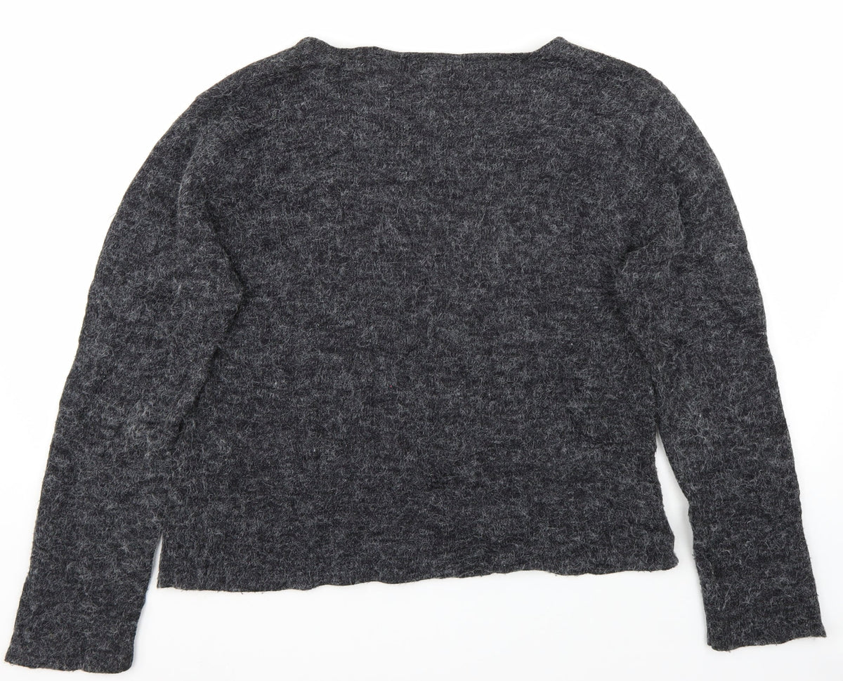 offshoot Womens Grey   Pullover Jumper Size L