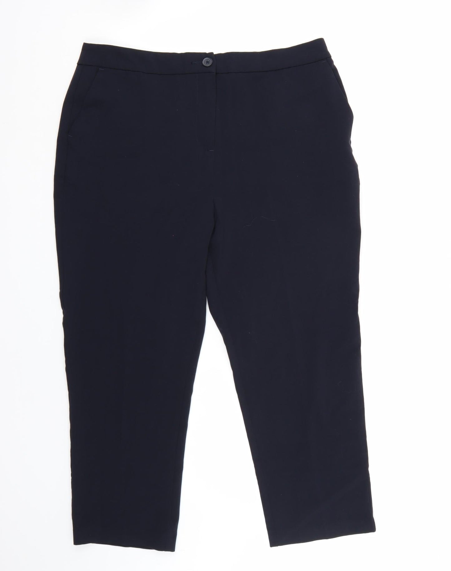 Womens UK Size 16 Isle Regular Fit  Blue Trousers