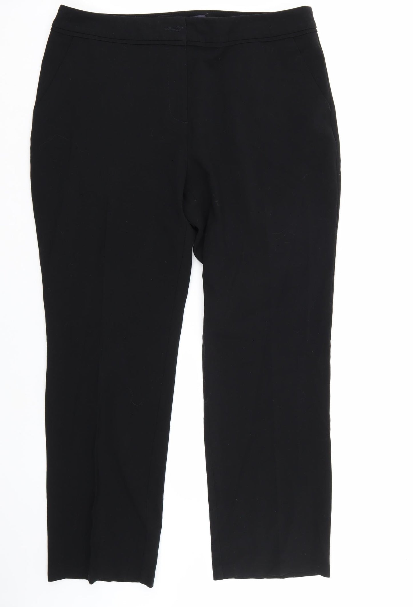 Womens UK Size 14 Marks and Spencer Regular Fit  Black Trousers