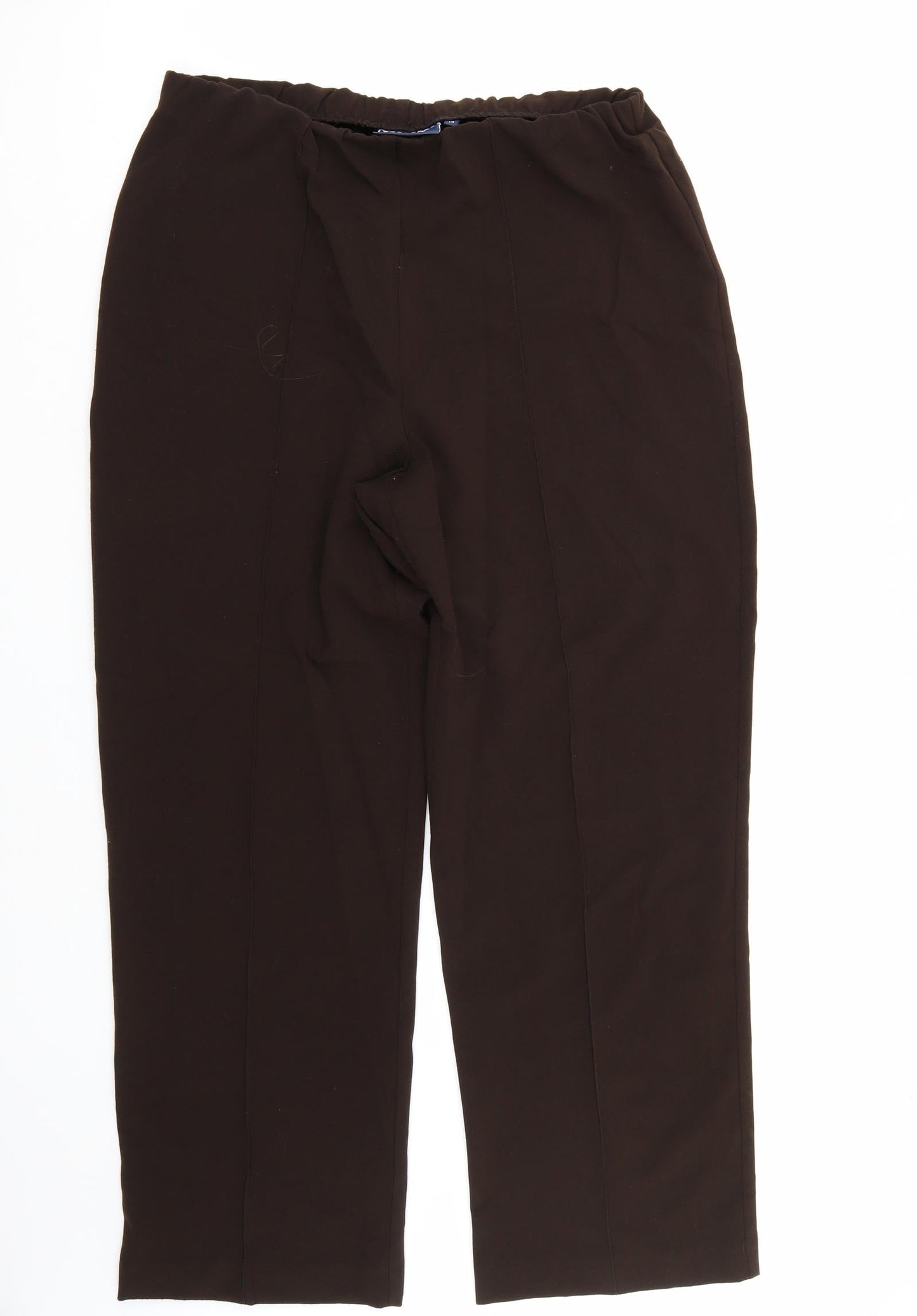Isle Womens Brown   Trousers  Size 14 L28 in