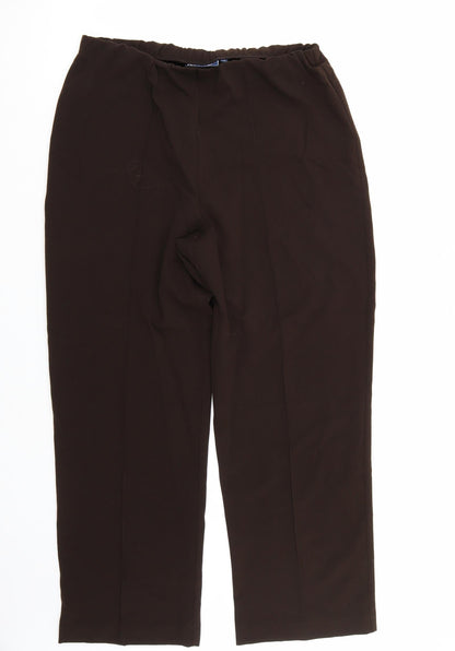 Isle Womens Brown   Trousers  Size 14 L28 in