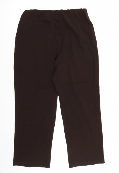 Isle Womens Brown   Trousers  Size 14 L28 in