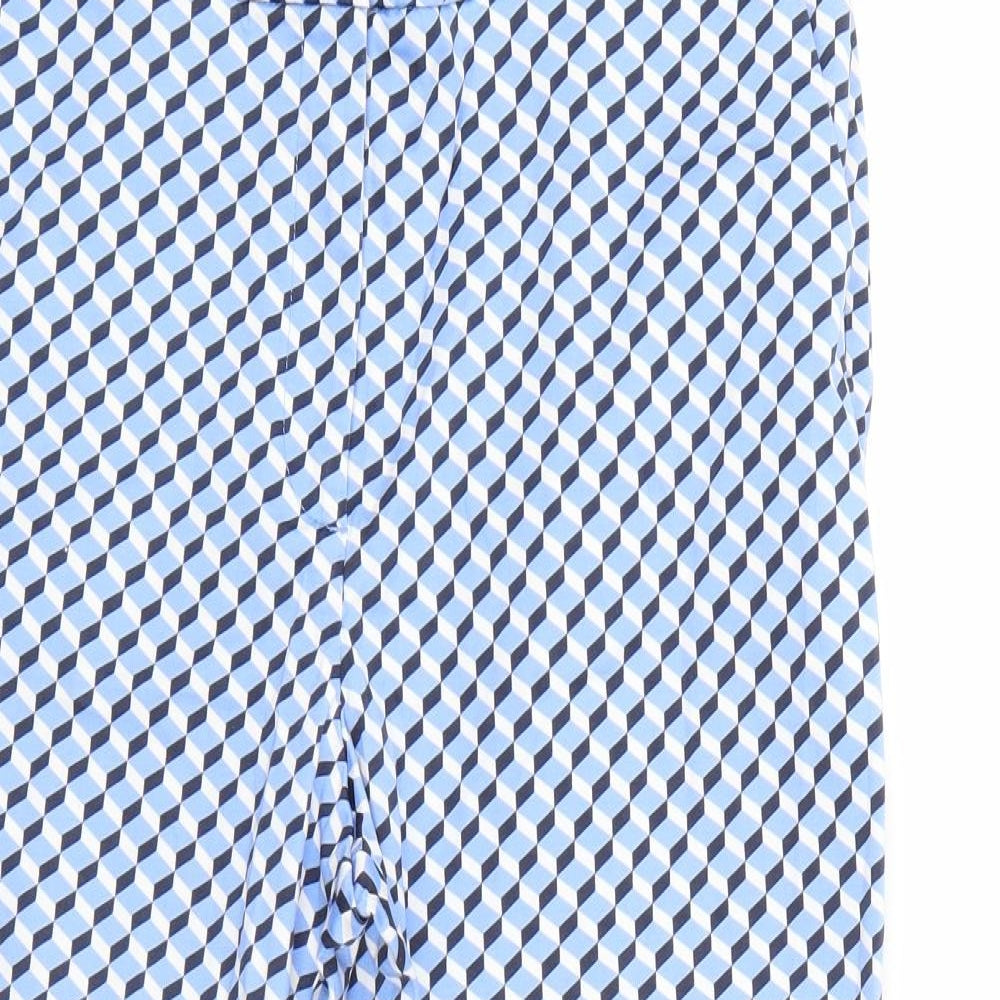 Womens UK Size 14 Marks and Spencer Regular Fit  Blue Trousers