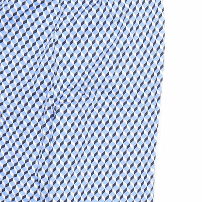 Womens UK Size 14 Marks and Spencer Regular Fit  Blue Trousers