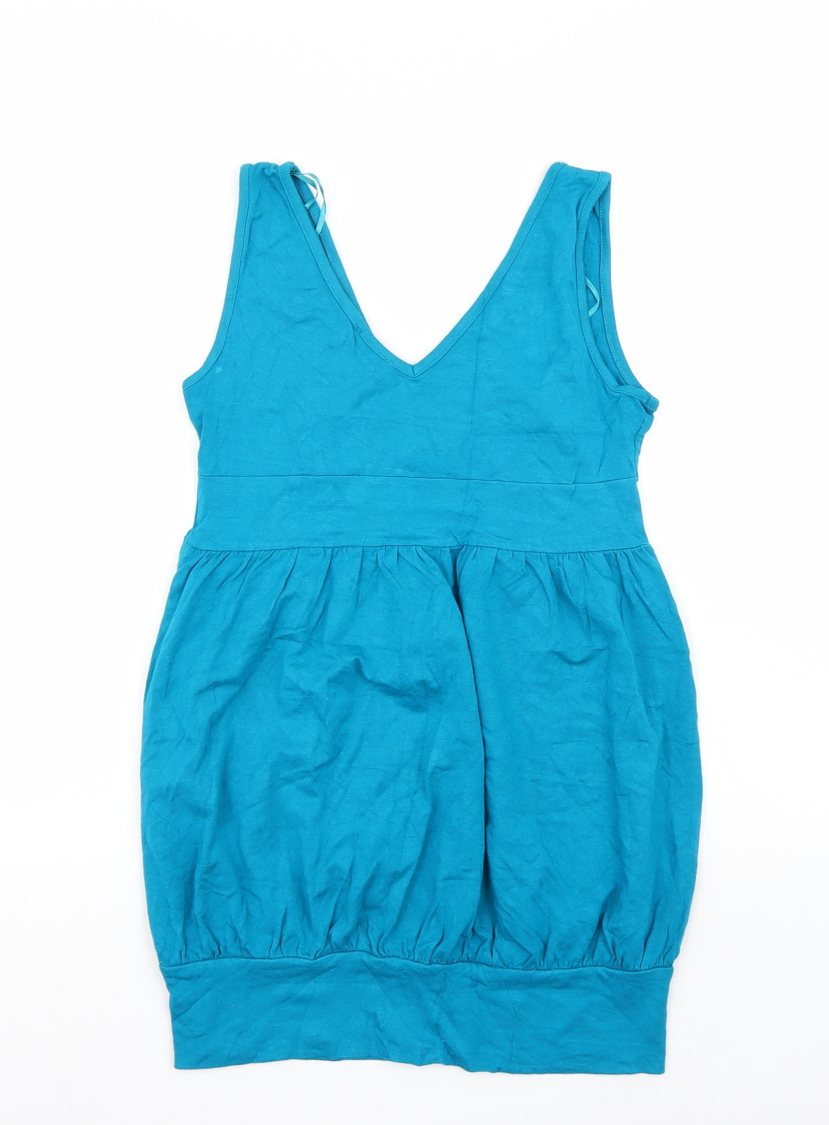 Womens UK Size 12 Papaya Blue Basic Tank