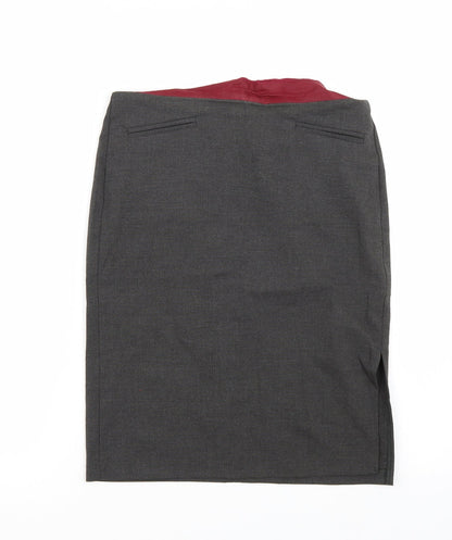 Miss Selfridge Womens Grey   A-Line Skirt Size 10