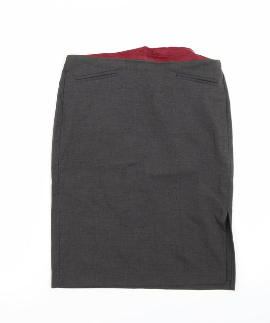 Miss Selfridge Womens Grey   A-Line Skirt Size 10