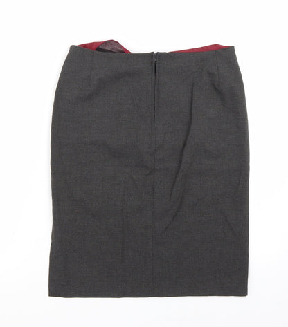 Miss Selfridge Womens Grey   A-Line Skirt Size 10