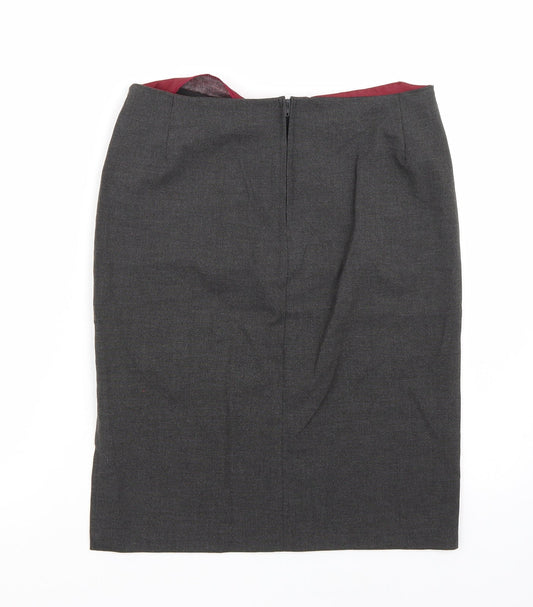Miss Selfridge Womens Grey   A-Line Skirt Size 10