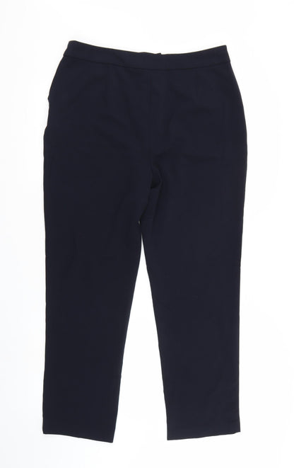 Womens UK Size 14 Isle Regular Fit  Blue Trousers