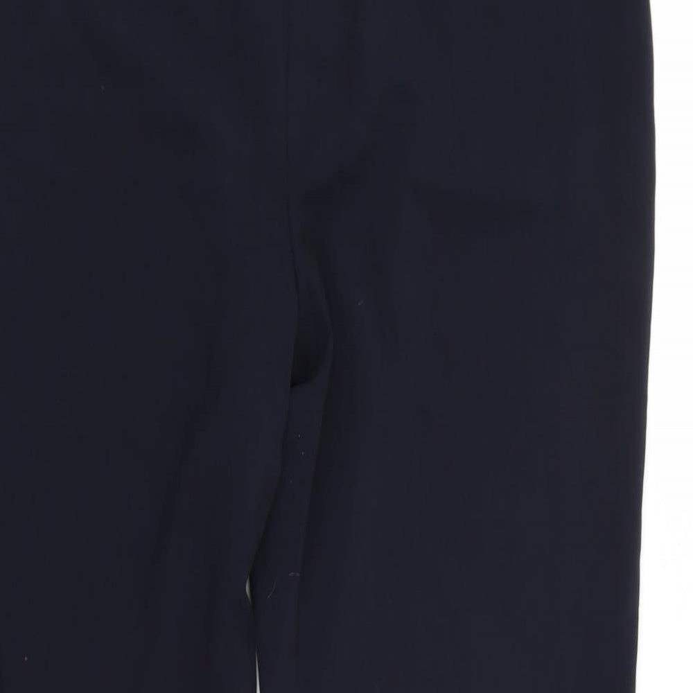 Womens UK Size 14 Isle Regular Fit  Blue Trousers