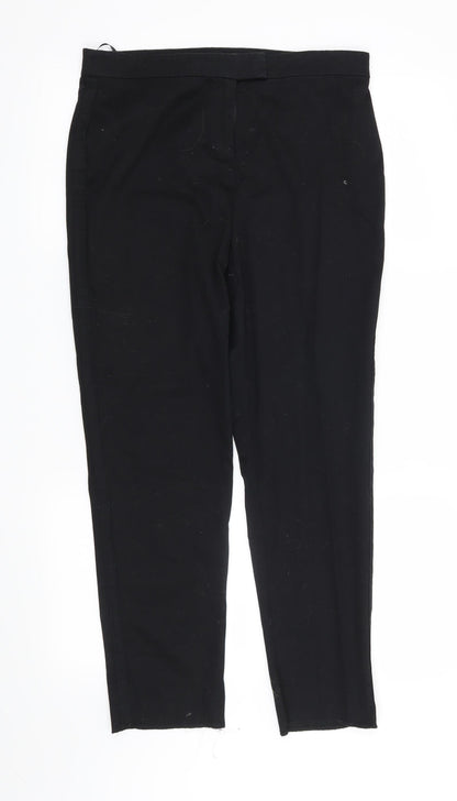 Womens UK Size 10 Marks and Spencer Regular Fit  Black Trousers