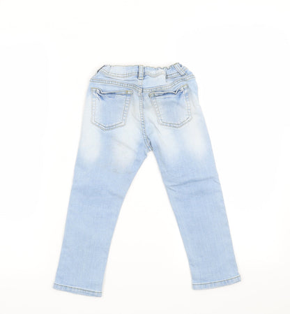 DENIM CO Girls Blue   Straight Jeans Size 4-5 Years