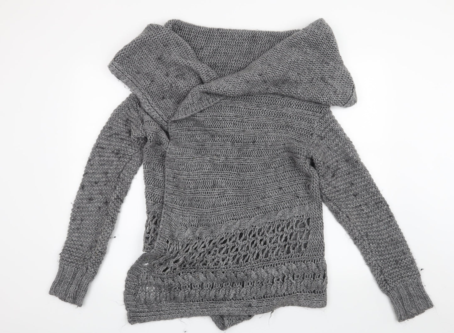 Marks and Spencer Womens Grey   Cardigan Jumper Size S