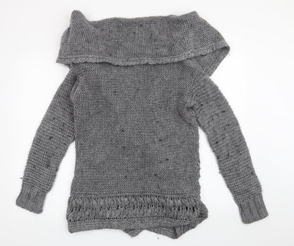 Marks and Spencer Womens Grey   Cardigan Jumper Size S