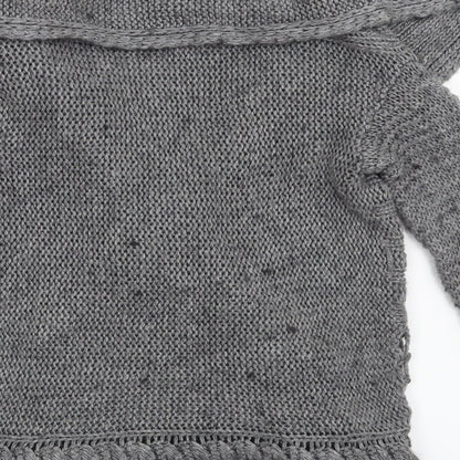 Marks and Spencer Womens Grey   Cardigan Jumper Size S