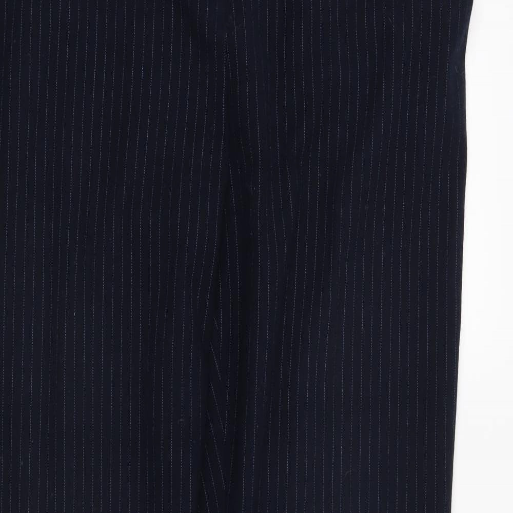 Womens UK Size 14 Marks and Spencer Regular Fit  Blue Trousers