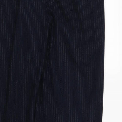 Womens UK Size 14 Marks and Spencer Regular Fit  Blue Trousers