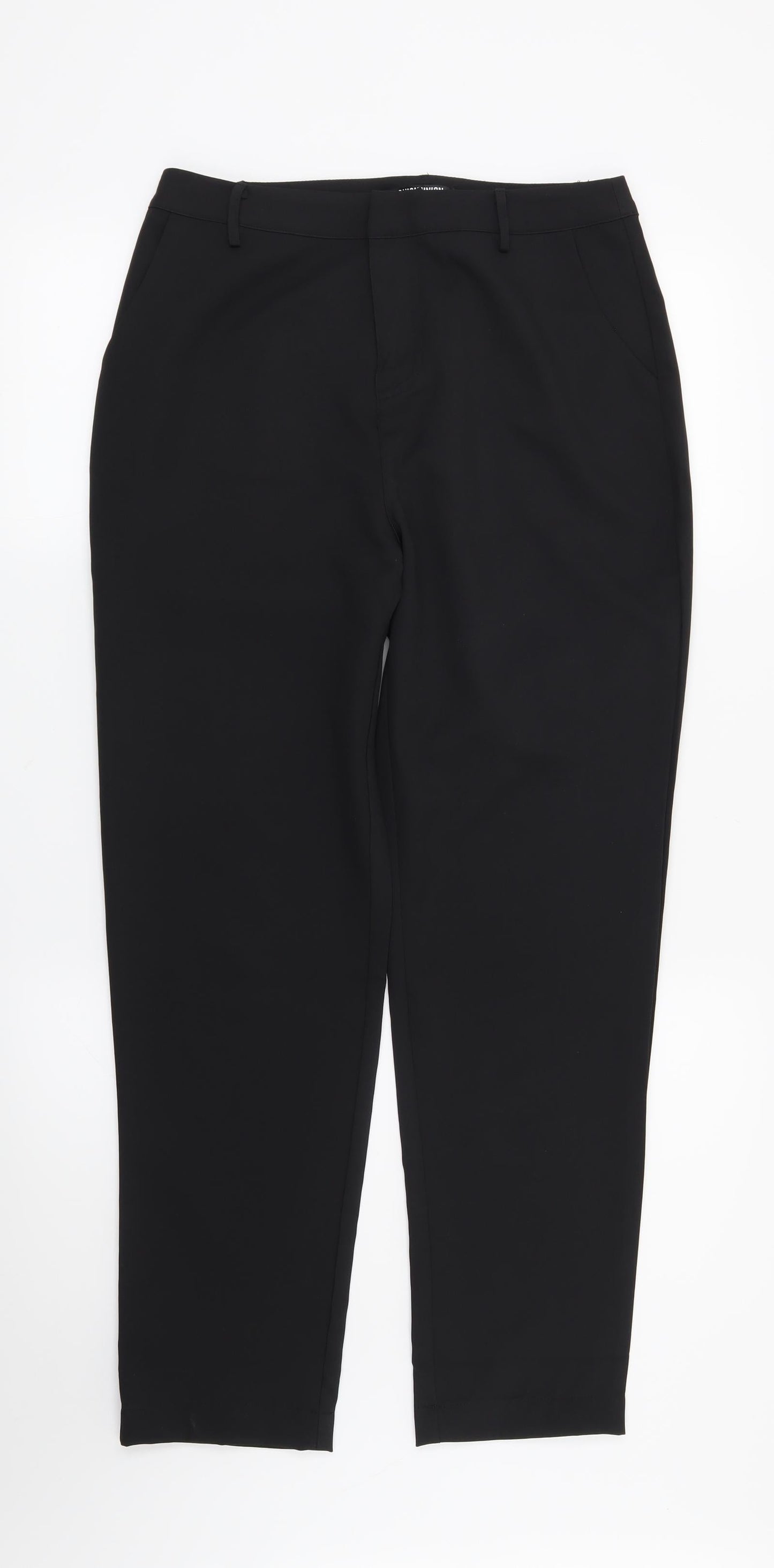 Fashion Union Womens Black   Trousers  Size 10 L28 in