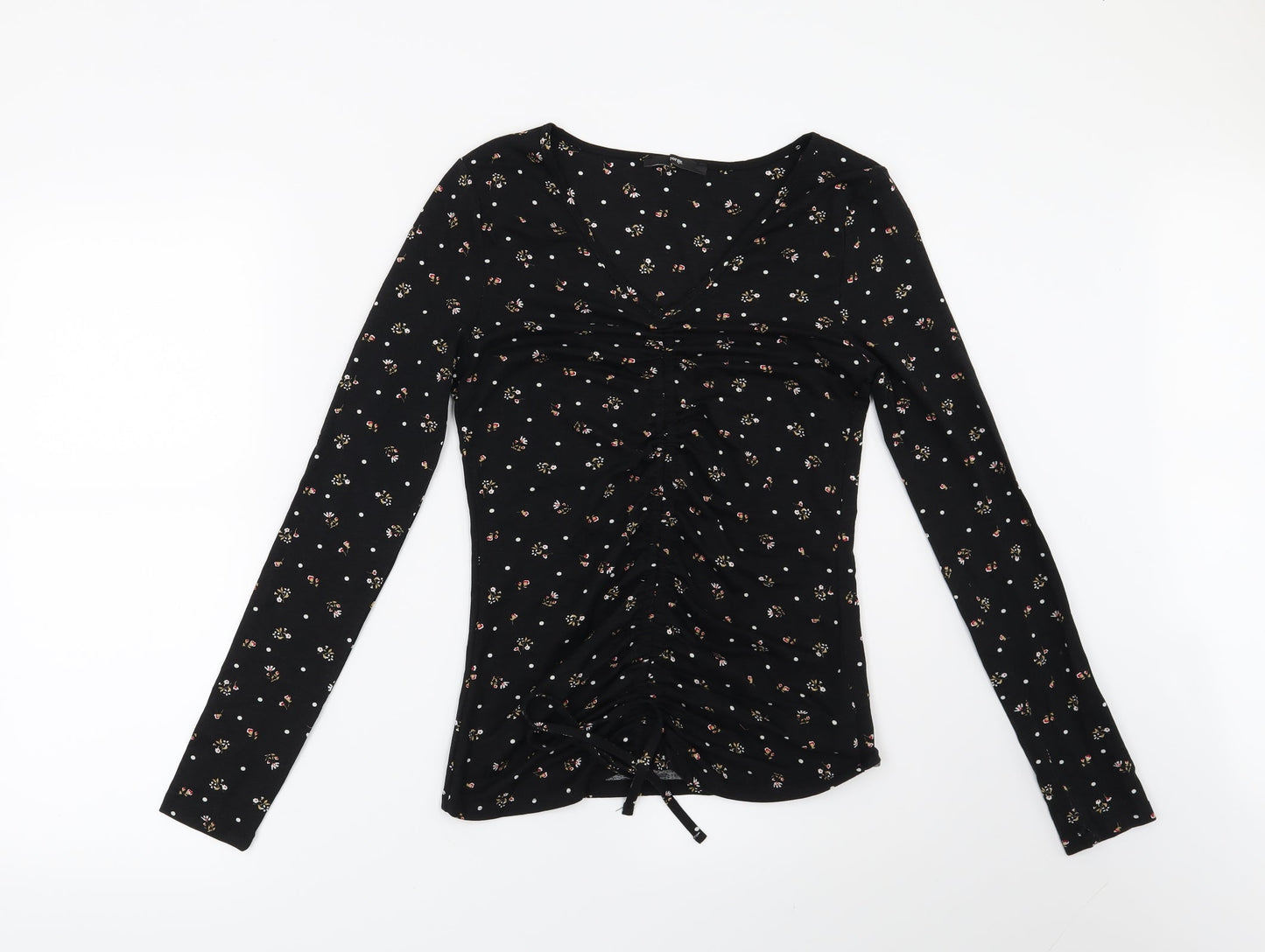Womens UK Size 10 George Black Basic Blouse