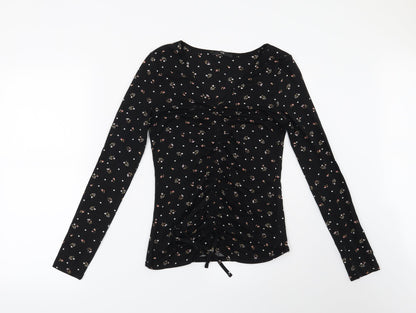 Womens UK Size 10 George Black Basic Blouse