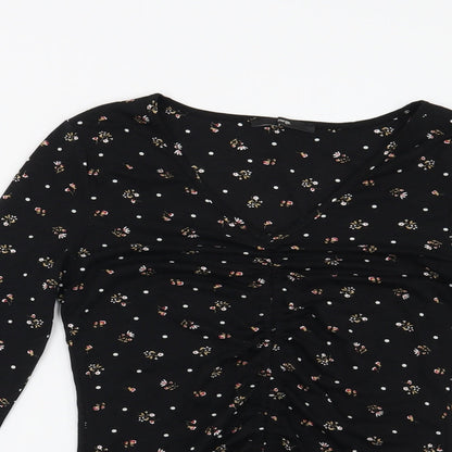 Womens UK Size 10 George Black Basic Blouse