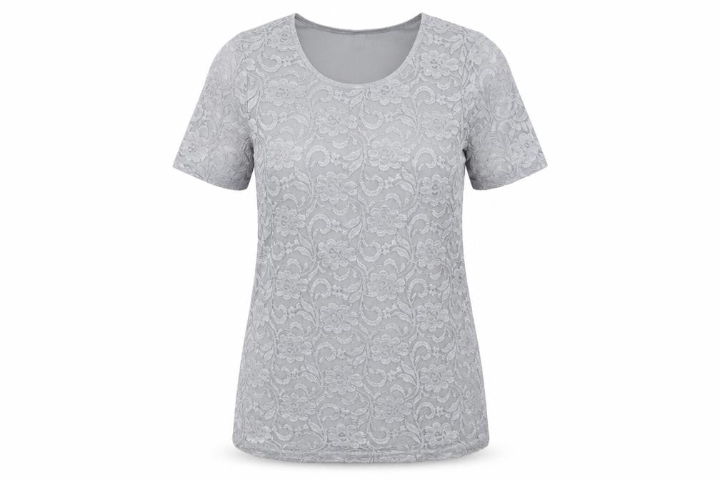 Womens UK Size 8 Preworn Grey Basic Blouse