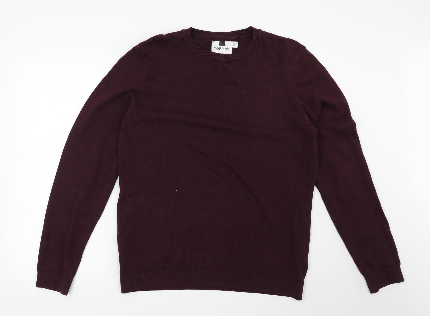 Topman Mens Red   Pullover Jumper Size M