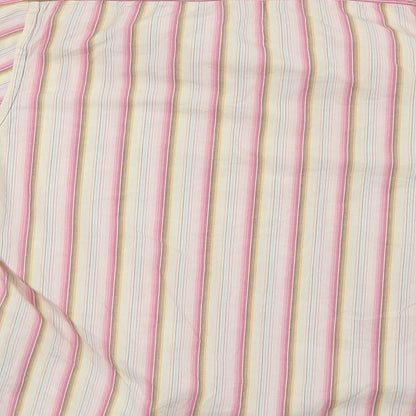Duck and Cover Mens Pink Striped   Button-Up Size L
