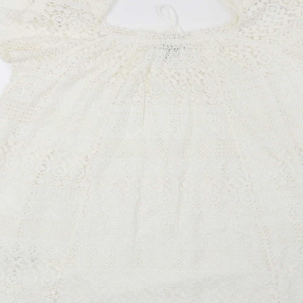 Topshop Womens White   Shift  Size 8